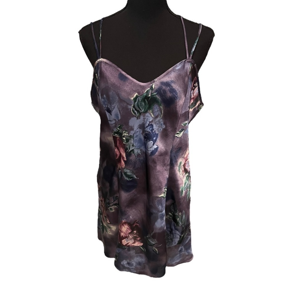 Angelique Vintage Floral Nighty Purple Large